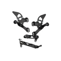 ESTRIBERAS TRASERAS AJUSTABLES MODELO EVO SPIDER DUCATI 848 / 1098 / 1198 2007-2011