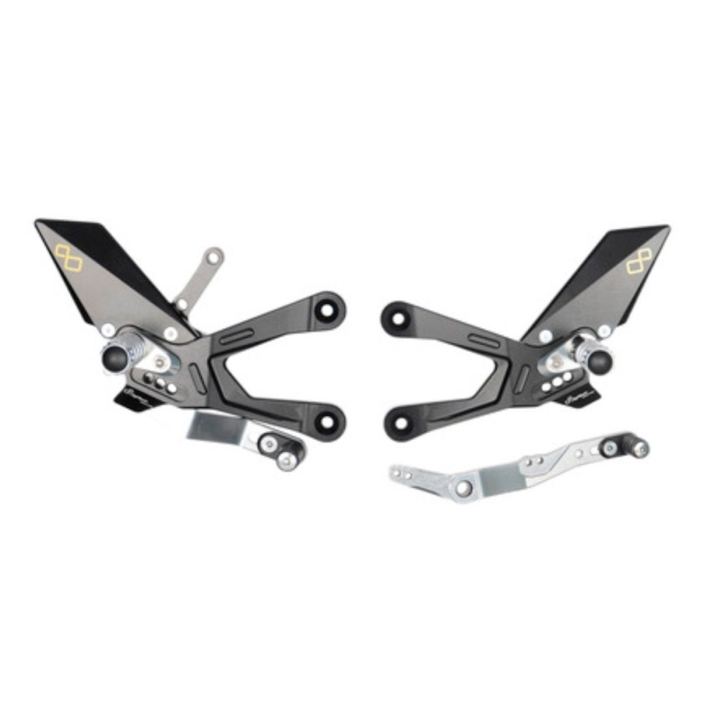 PLATAFORMAS AJUSTABLES SNODATI LIGHTECH STAPLES HONDA CBR 1000 RR-R / SP 2020-2025 PLATAFORMAS AJUSTABLES SNODATI LIGHTECH STAPLES HONDA CBR 1000 RR-R / SP 2020-2025