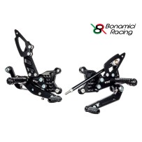 ESTRIBERAS TRASERAS BONAMICI RACE + KIT DE LUCES APRILIA TUONO V4 2021-2023