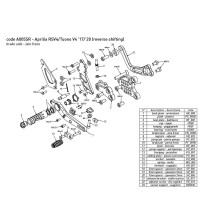 ESTRIBERAS TRASERAS BONAMICI RACE + KIT DE LUCES APRILIA TUONO V4 2021-2023