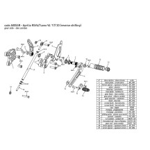 ESTRIBERAS TRASERAS BONAMICI RACE + KIT DE LUCES APRILIA TUONO V4 2021-2023