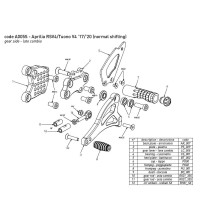 ESTRIBERAS TRASERAS BONAMICI ROAD +KIT DE LUCES APRILIA TUONO V4 2021-2023