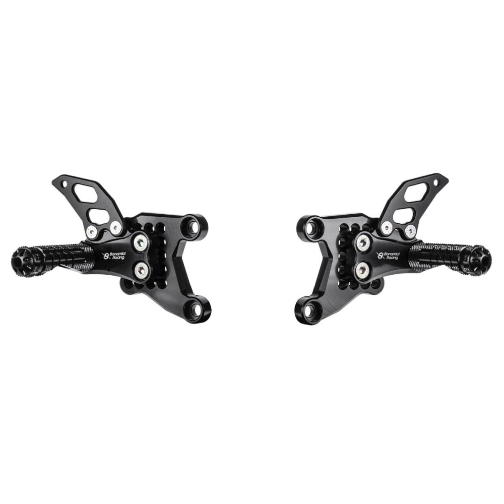 ESTRIBERAS TRASERAS AJUSTABLES BONAMICI RACING APRILIA RSV 1000 / TUONO 2004-2008