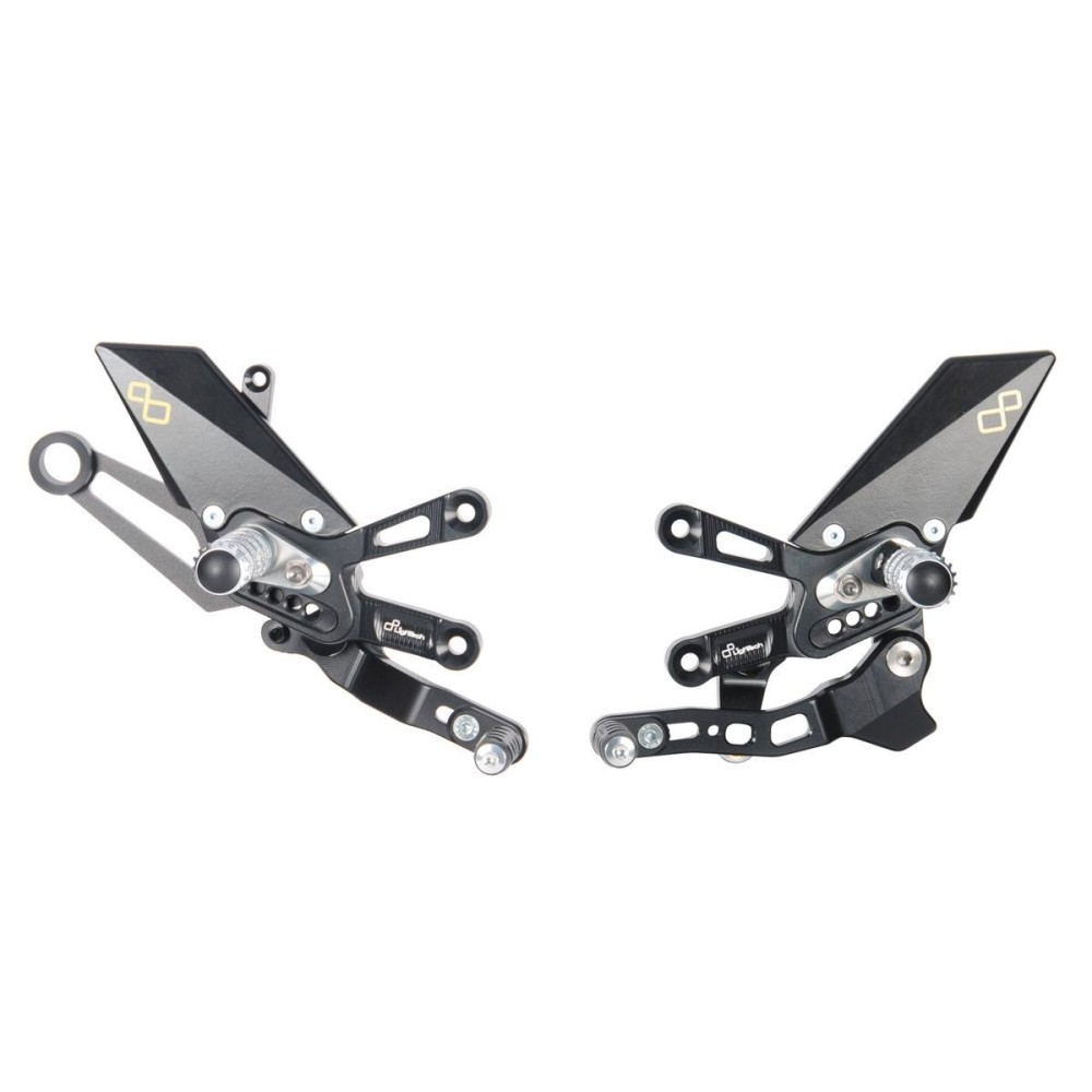 ESTRIBERAS AJUSTABLES ESTRIBERAS ARTICULADAS CAJA DE MARCHA ATRÁS LIGHTECH APRILIA RSV4 1100 R 21-23