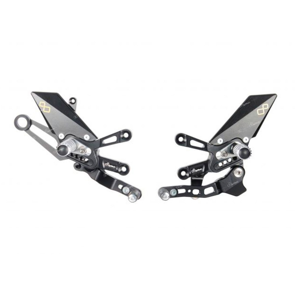 ESTRIBERAS AJUSTABLES ESTRIBERAS FIJOS LIGHTECH MARCHA ATRÁS APRILIA RSV4 1100 R 21-23 ESTRIBERAS AJUSTABLES ESTRIBERAS FIJOS LIGHTECH MARCHA ATRÁS APRILIA RSV4 1100 R 21-23