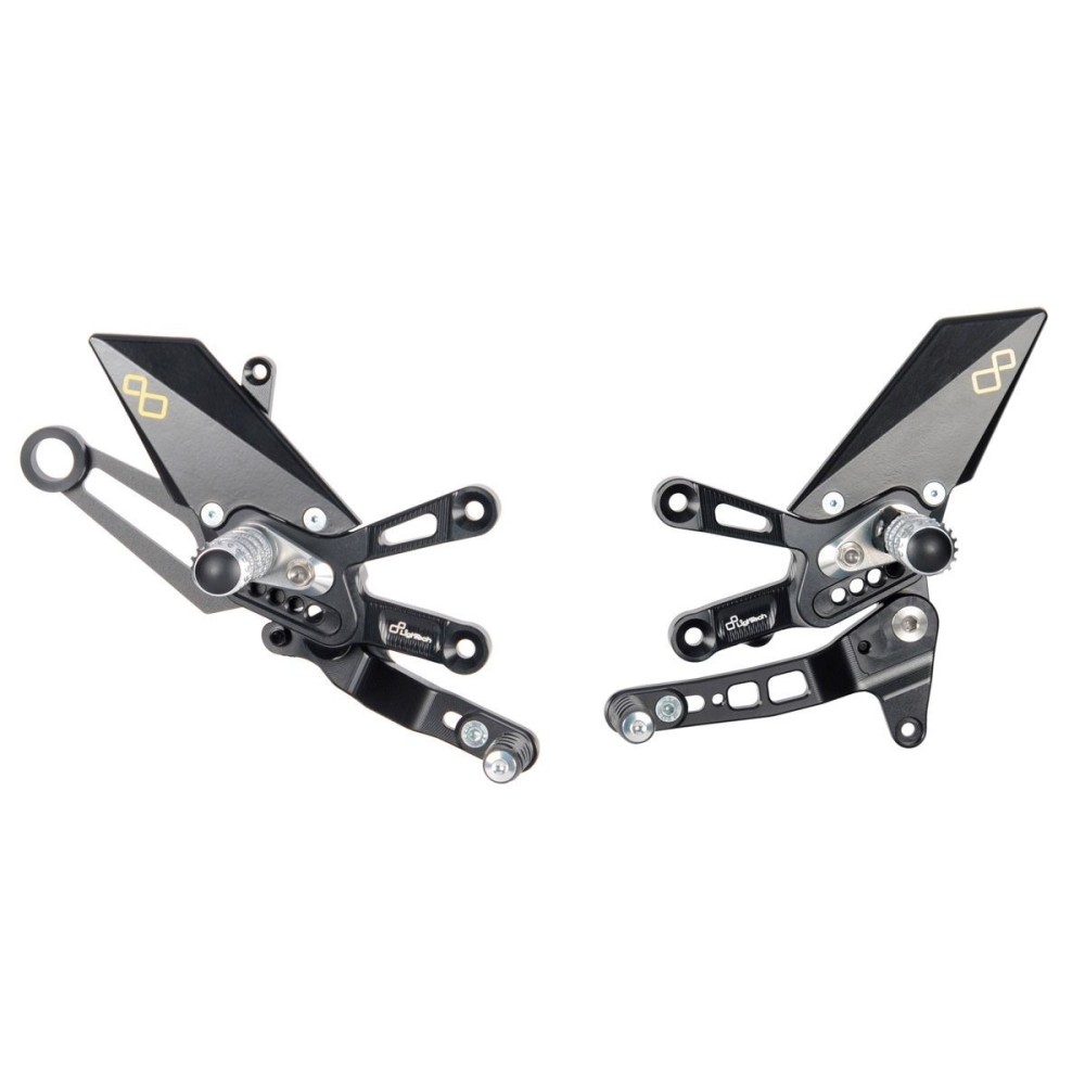 ESTRIBERAS AJUSTABLES CON ESTRIBERAS ARTICULADAS LIGHTECH APRILIA RSV4 1100 R 2021-2023 ESTRIBERAS AJUSTABLES CON ESTRIBERAS ARTICULADAS LIGHTECH APRILIA RSV4 1100 R 2021-2023
