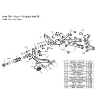 ESTRIBERAS TRASERAS BONAMICI AJUSTABLES DUCATI PANIGALE V4 / S / R 2018-2023 NUOVA VERSIONE