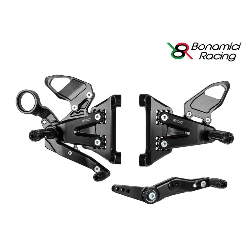ESTRIBERAS TRASERAS AJUSTABLES BONAMICI RACING BMW M 1000 RR 2021-2024 ESTRIBERAS TRASERAS AJUSTABLES BONAMICI RACING BMW M 1000 RR 2021-2024