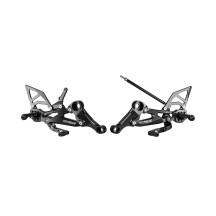 ESTRIBERAS GP EVO ALUMINIO BLACK EXTREME REDUCIDAS APRILIA RS 660 / TUONO 660 20-22