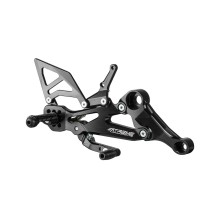ESTRIBERAS GP EVO ALUMINIO BLACK EXTREME REDUCIDAS APRILIA RS 660 / TUONO 660 20-22