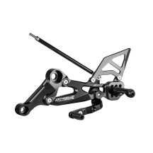 ESTRIBERAS GP EVO ALUMINIO BLACK EXTREME REDUCIDAS APRILIA RS 660 / TUONO 660 20-22