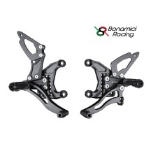 ESTRIBERAS REDUCIDAS PLATA AJUSTABLES BONAMIC HONDA VTR 1000 SP1 / SP2 2000-2006