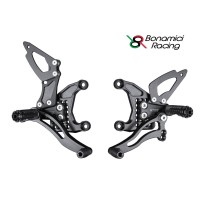 ESTRIBERAS REDUCIDAS PLATA AJUSTABLES BONAMIC HONDA VTR 1000 SP1 / SP2 2000-2006