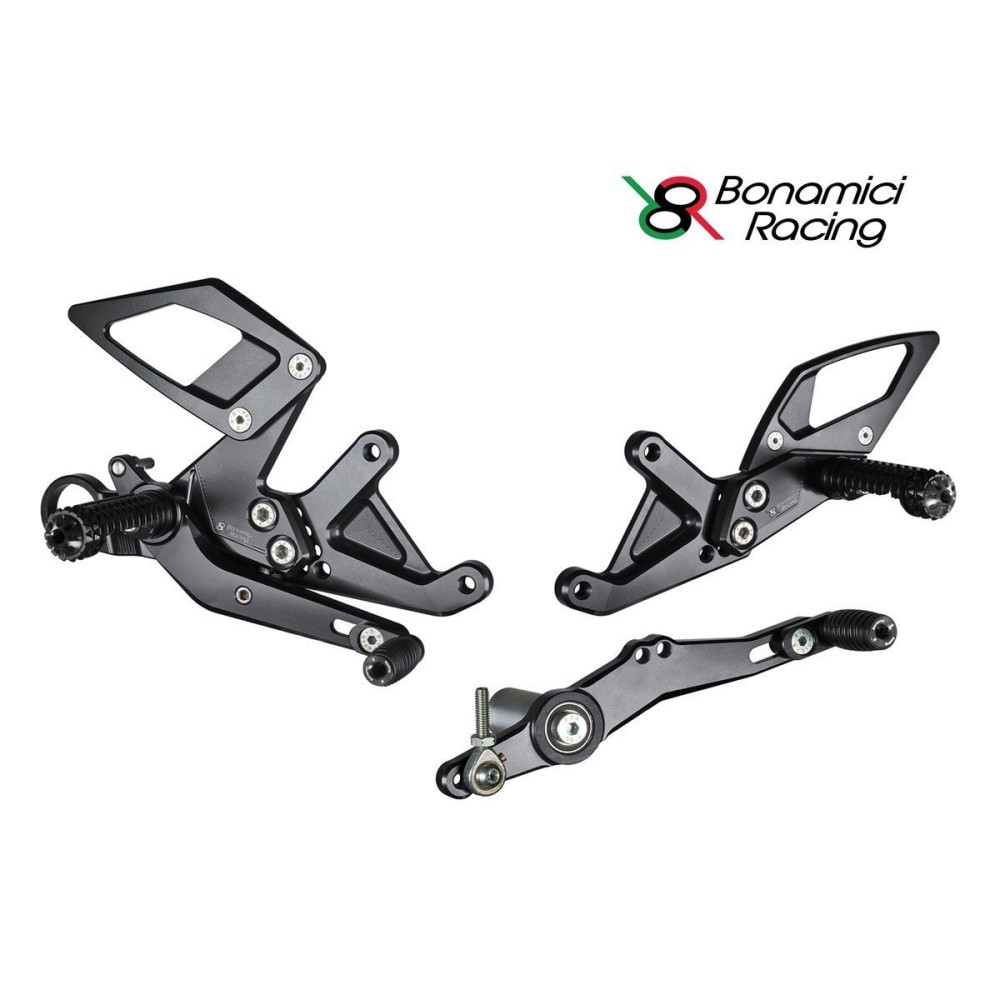 ESTRIBERAS BONAMIC RETARDANTES AJUSTABLES + PROTECTORES DE TALON DE CARBONO BMW S 1000 RR 2015-18 ESTRIBERAS BONAMIC RETARDANTES AJUSTABLES + PROTECTORES DE TALON DE CARBONO BMW S 1000 RR 2015-18