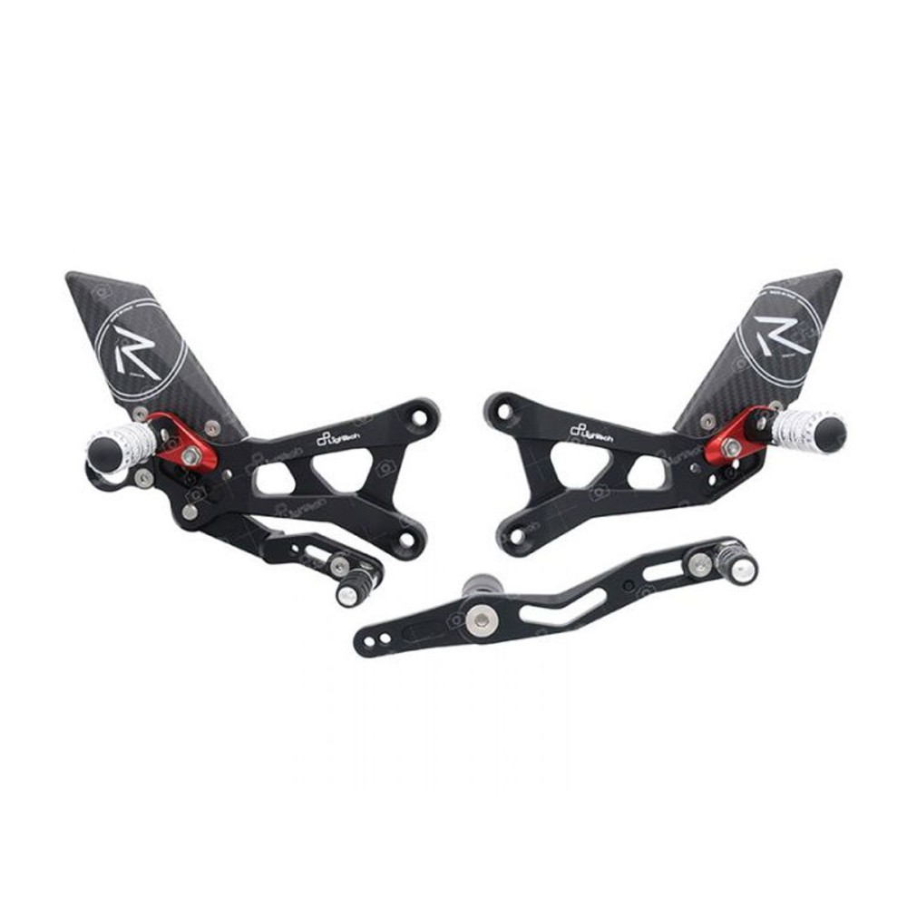 ESTRIBERAS AJUSTABLES CON ESTRIBERAS PLEGABLES LIGHTECH YAMAHA R6 2017-2020