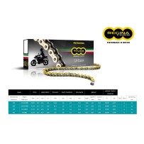 CADENA REGINA 126EB-ORO PITCH 428 YAMAHA RD 125 LC 1986