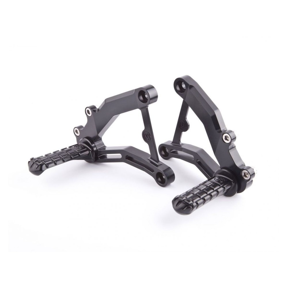 KIT DE ESTRIBERAS AJUSTABLES PARA PILOTO MOTOCORSE DE ESTILO CLÁSICO MV AGUSTA F4 1000 S 1+1 2004-06