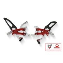 ESTRIBERAS AJUSTABLES CNC RACING CARBONO PRAMAC DUCATI STREETFIGHTER V4 / S 2020-2023