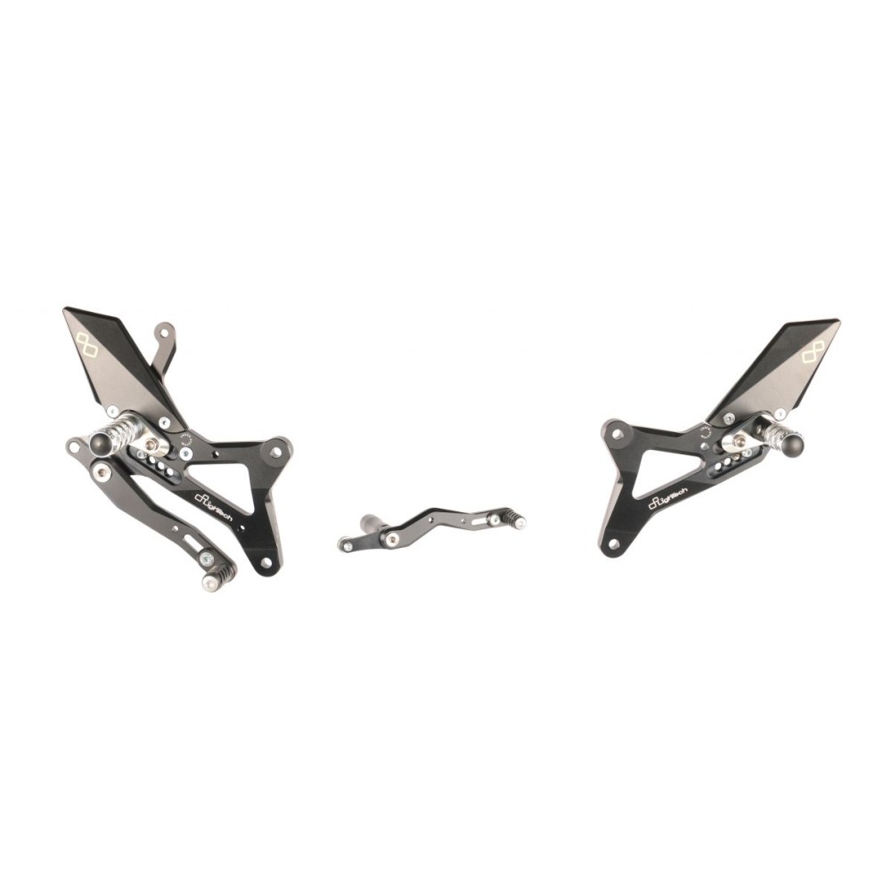 ESTRIBERAS AJUSTABLES CON REPOSAPIES FIJOS LIGHTECH YAMAHA R1 2009-2014 ESTRIBERAS AJUSTABLES CON REPOSAPIES FIJOS LIGHTECH YAMAHA R1 2009-2014