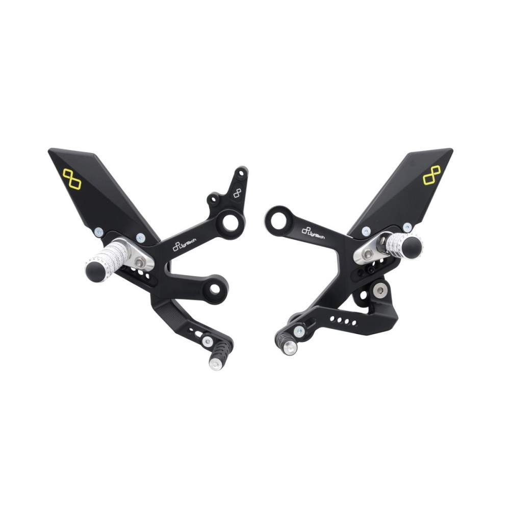 ESTRIBERAS AJUSTABLES CON REPOSAPIES FIJOS LIGHTECH KTM DUKE 790 2018-2022 ESTRIBERAS AJUSTABLES CON REPOSAPIES FIJOS LIGHTECH KTM DUKE 790 2018-2022