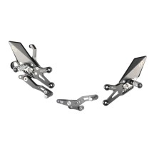 ESTRIBERAS AJUSTABLES CON REPOSAPIES FIJOS LIGHTECH HONDA CBR 1000 RR 2008-2019