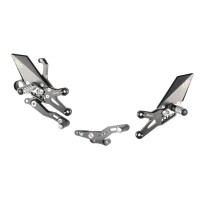 ESTRIBERAS AJUSTABLES CON REPOSAPIES FIJOS LIGHTECH HONDA CBR 1000 RR 2008-2019