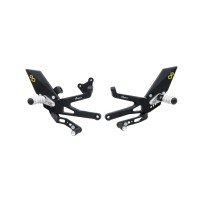ESTRIBERAS AJUSTABLES CON REPOSAPIES FIJOS LIGHTECH DUCATI PANIGALE V4R 2019-2022