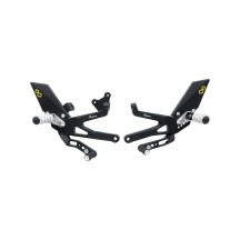 ESTRIBERAS AJUSTABLES CON REPOSAPIES FIJOS LIGHTECH DUCATI PANIGALE V4 2018-2022