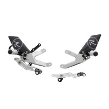 ESTRIBERAS REGULABLES VERSIÓN R / SILVER LIGHTECH BMW S 1000 R 2017-2019