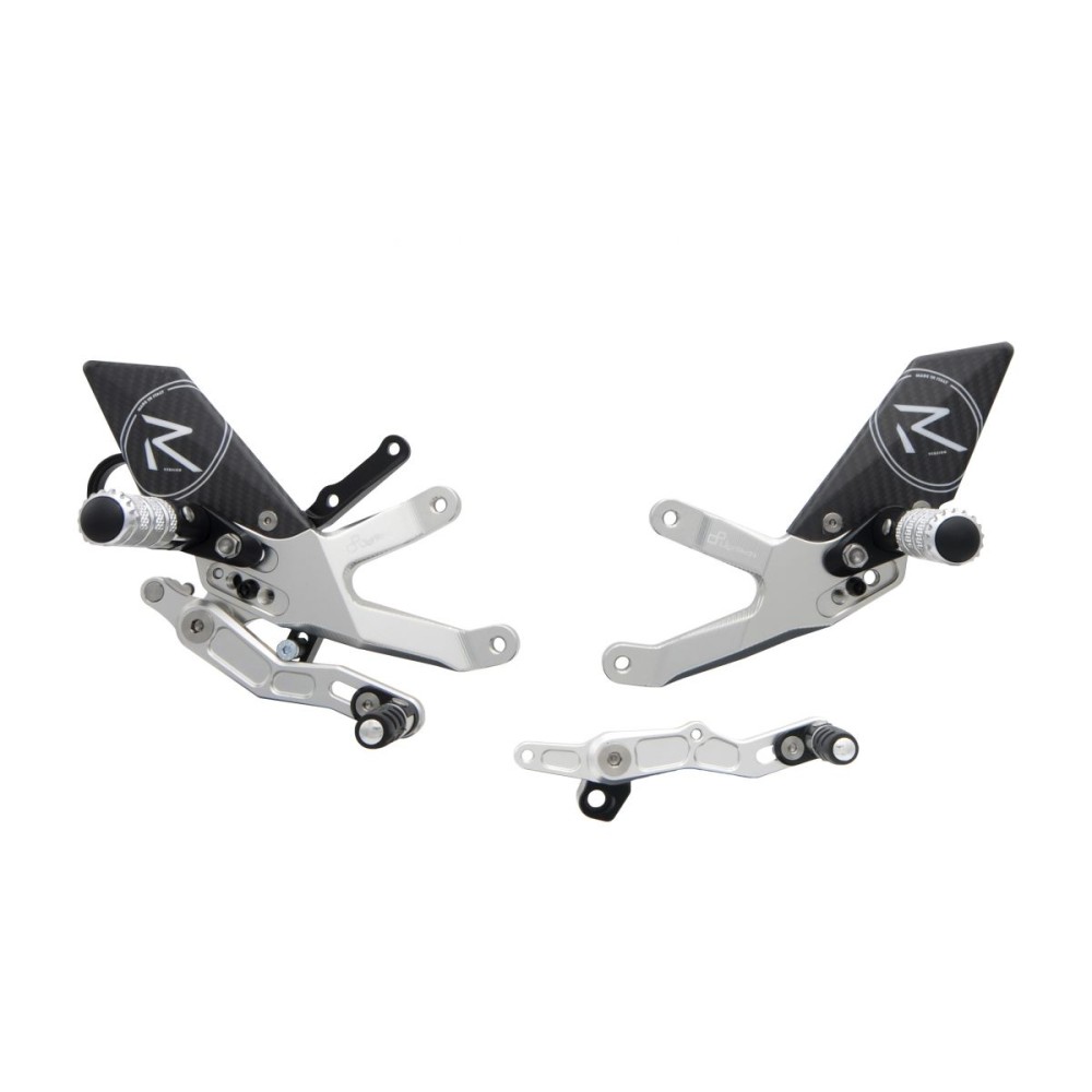 ESTRIBERAS REGULABLES VERSIÓN R / SILVER LIGHTECH BMW S 1000 R 2017-2019 ESTRIBERAS REGULABLES VERSIÓN R / SILVER LIGHTECH BMW S 1000 R 2017-2019