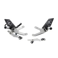 ESTRIBERAS REGULABLES VERSIÓN R / SILVER LIGHTECH BMW HP4 2015-2018