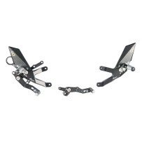 ESTRIBERAS AJUSTABLES CON REPOSAPIES FIJOS LIGHTECH BMW S 1000 R 2017-2019