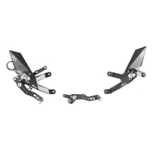 ESTRIBERAS AJUSTABLES CON REPOSAPIES FIJOS LIGHTECH BMW HP4 2015-2018