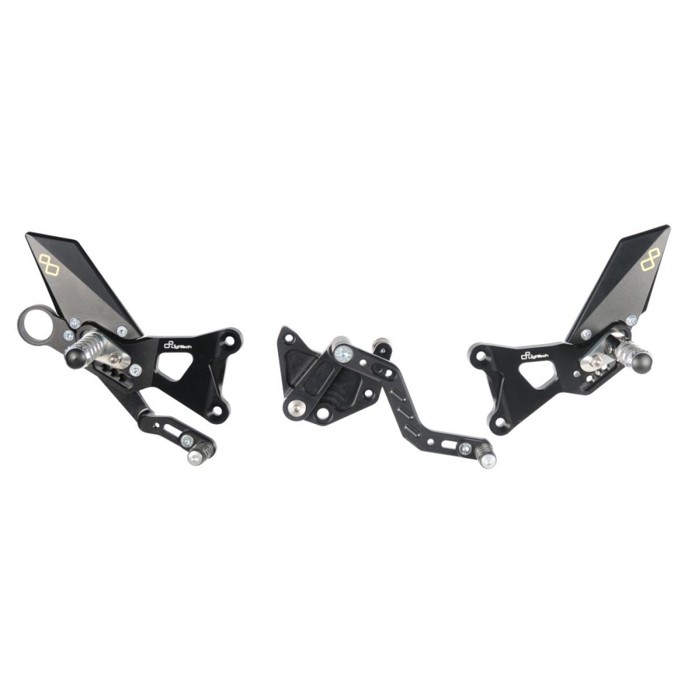ESTRIBERAS AJUSTABLES CON REPOSAPIES FIJOS LIGHTECH BMW S 1000 R 2014-2016 ESTRIBERAS AJUSTABLES CON REPOSAPIES FIJOS LIGHTECH BMW S 1000 R 2014-2016