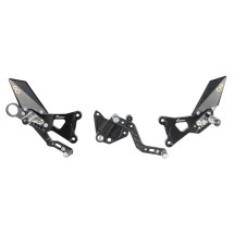 ESTRIBERAS AJUSTABLES CON REPOSAPIES FIJOS LIGHTECH BMW HP4 2009-2014