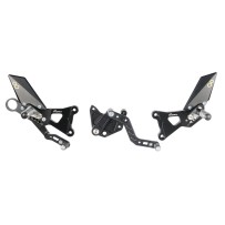 ESTRIBERAS AJUSTABLES CON REPOSAPIES FIJOS LIGHTECH BMW HP4 2009-2014