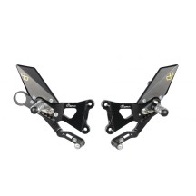 ESTRIBERAS AJUSTABLES CON REPOSAPIES FIJOS LIGHTECH BMW HP4 2009-2014