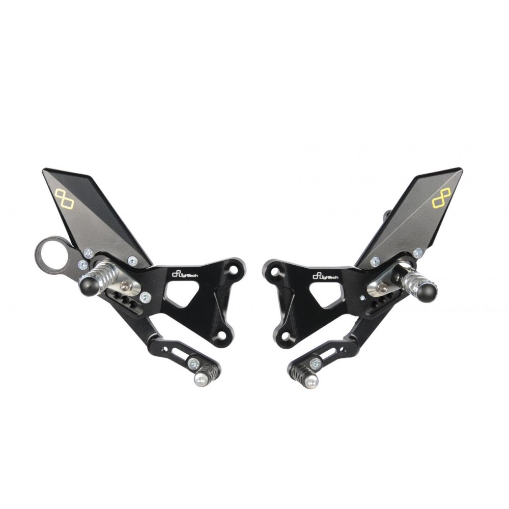 ESTRIBERAS AJUSTABLES CON REPOSAPIES FIJOS LIGHTECH BMW HP4 2009-2014 ESTRIBERAS AJUSTABLES CON REPOSAPIES FIJOS LIGHTECH BMW HP4 2009-2014
