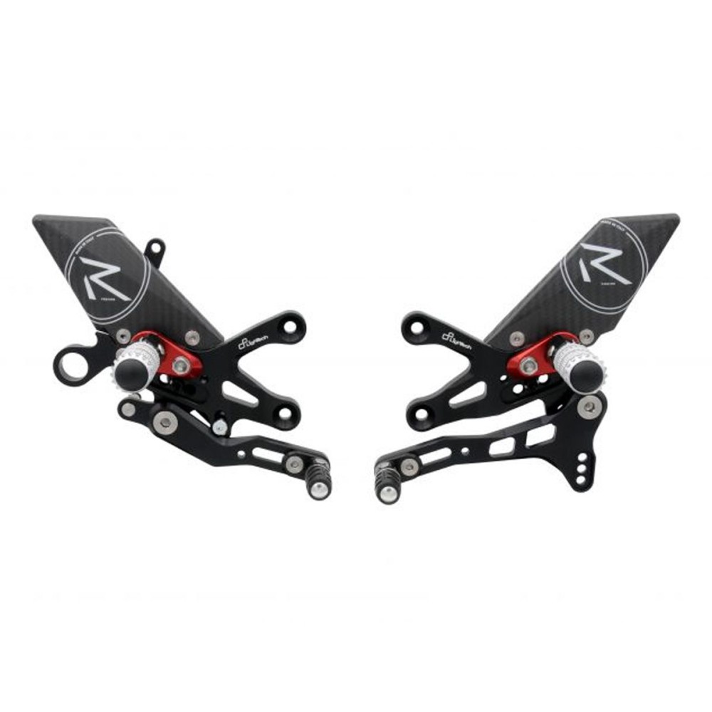 ESTRIBERAS REGULABLES VERSIÓN R / SILVER LIGHTECH APRILIA RSV4 2009-2011 ESTRIBERAS REGULABLES VERSIÓN R / SILVER LIGHTECH APRILIA RSV4 2009-2011