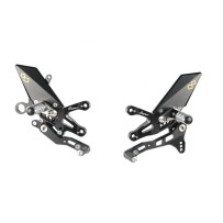 ESTRIBERAS AJUSTABLES CON REPOSAPIES FIJOS LIGHTECH APRILIA RSV4 1100 2009-2017