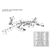ESTRIBERAS REDUCIDAS BONAMIC RACING AJUSTABLES DUCATI STREETFIGHTER V4 / S 2020-2024