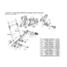 ESTRIBERAS TRASERAS BONAMICI RACING ROAD HONDA CBR 1000 RR-R FIREBLADE 2020-2024
