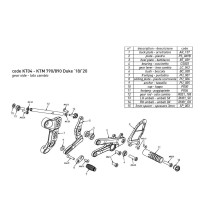 ESTRIBERAS REDUCIDAS BONAMIC RACING AJUSTABLES KTM DUKE 790 2018-2022