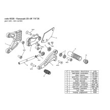BONAMICI BONAMICI PLANTAS DE CARRERAS KAWASAKI ZX-6R 2020-2025