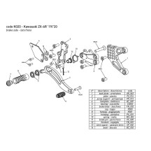 BONAMICI BONAMICI PLANTAS DE CARRERAS KAWASAKI ZX-6R 2020-2025