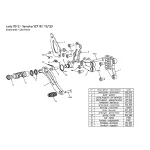 ESTRIBERAS REDUCIDAS BONAMIC RACING AJUSTABLES YAMAHA R3 2015-2023