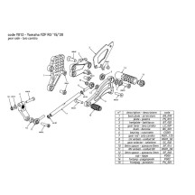 ESTRIBERAS REDUCIDAS BONAMIC RACING AJUSTABLES YAMAHA R3 2015-2023