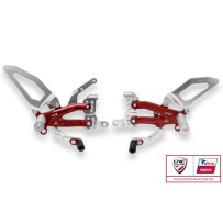 ESTRIBERAS AJUSTABLES SERIE V4, FÁCIL ESPECIAL PRAMAC CNC RACING DUCATI PANIGALE V4 / S / R 2018-2024