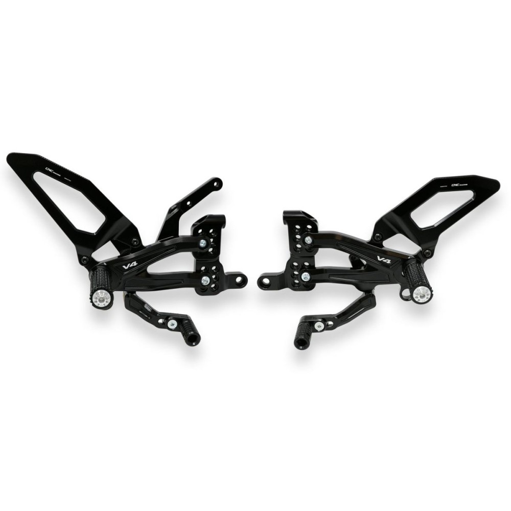 ESTRIBERAS AJUSTABLES SERIE V4 ESPECIAL EASY CNC RACING DUCATI PANIGALE V4 / S / R 2018-2024 ESTRIBERAS AJUSTABLES SERIE V4 ESPECIAL EASY CNC RACING DUCATI PANIGALE V4 / S / R 2018-2024