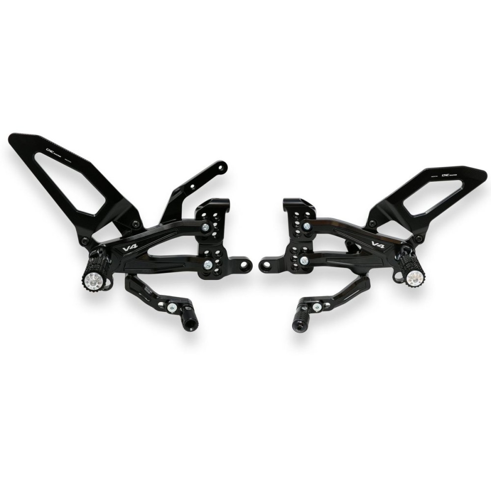 ESTRIBERAS DE CARRERA CNC AJUSTABLES DUCATI PANIGALE V4 / S / R 2018-2024 ESTRIBERAS DE CARRERA CNC AJUSTABLES DUCATI PANIGALE V4 / S / R 2018-2024